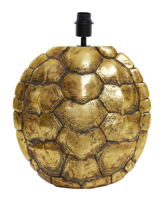 Light & Living Tafellamp 'Turtle' 48cm, kleur Antiek Brons (excl. kap)