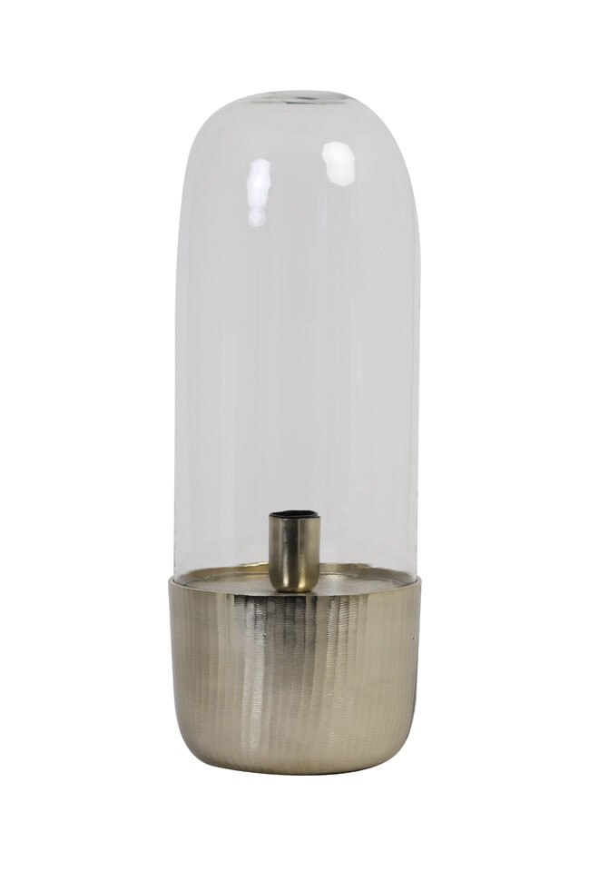 Light & Living Tafellamp 'Kalema', glas goud