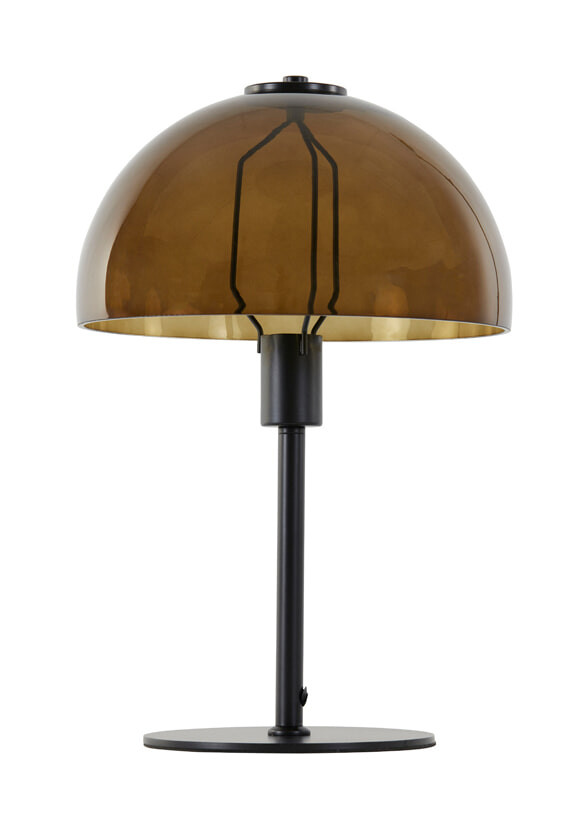 Light & Living Tafellamp 'Mellan' 45cm hoog, kleur Bruin