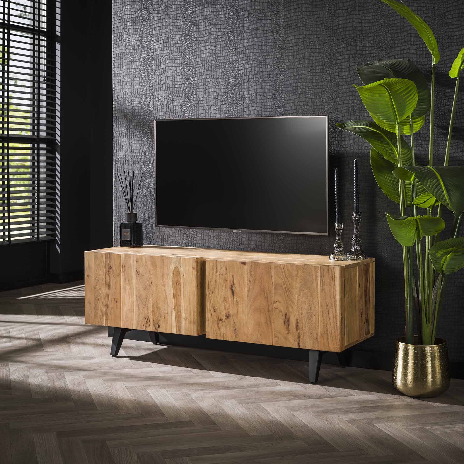 LifestyleFurn TV-meubel 'Matrice' Acaciahout, 135cm