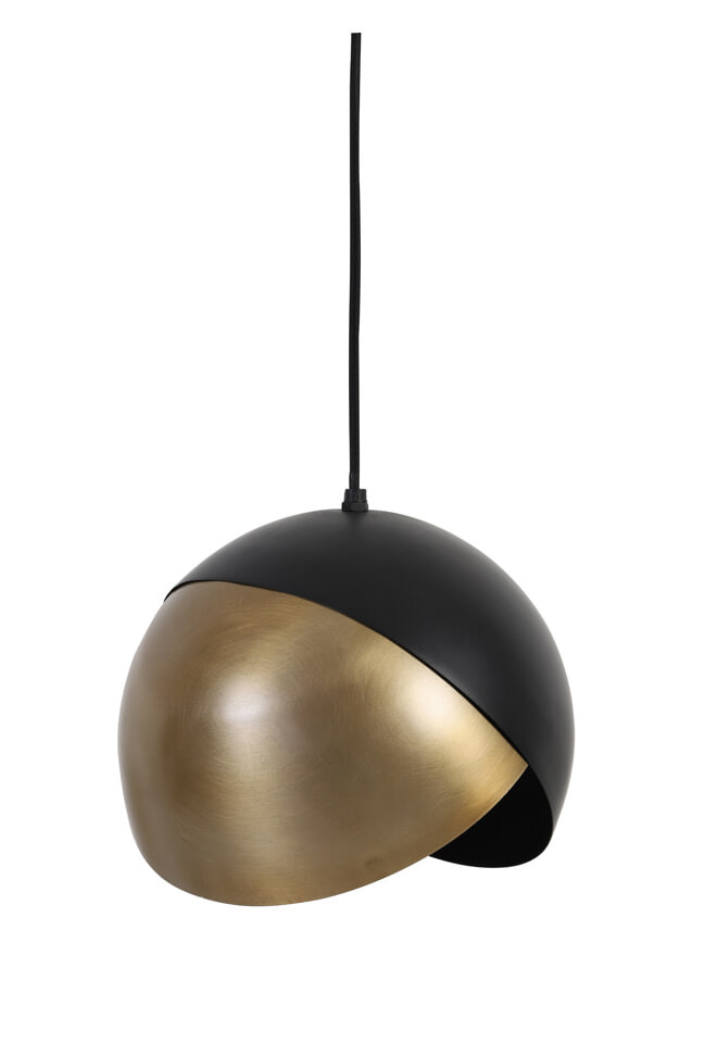 Light & Living Hanglamp 'Namco' 25cm, antiek brons-mat zwart