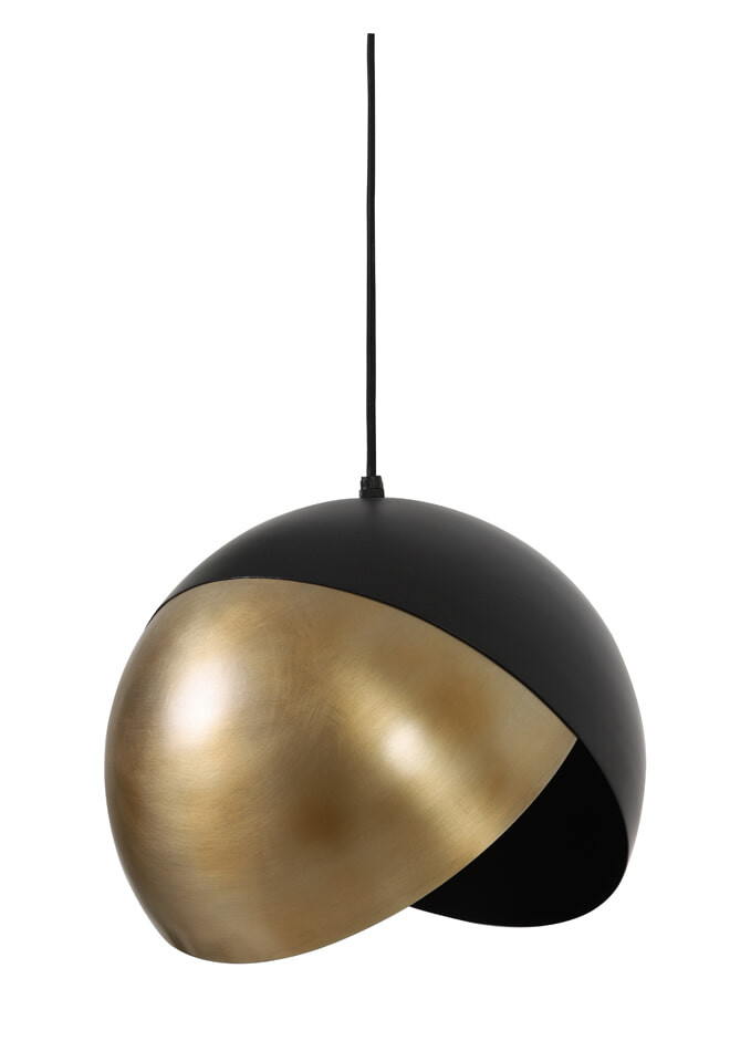 Light & Living Hanglamp 'Namco' 30cm, antiek brons-mat zwart