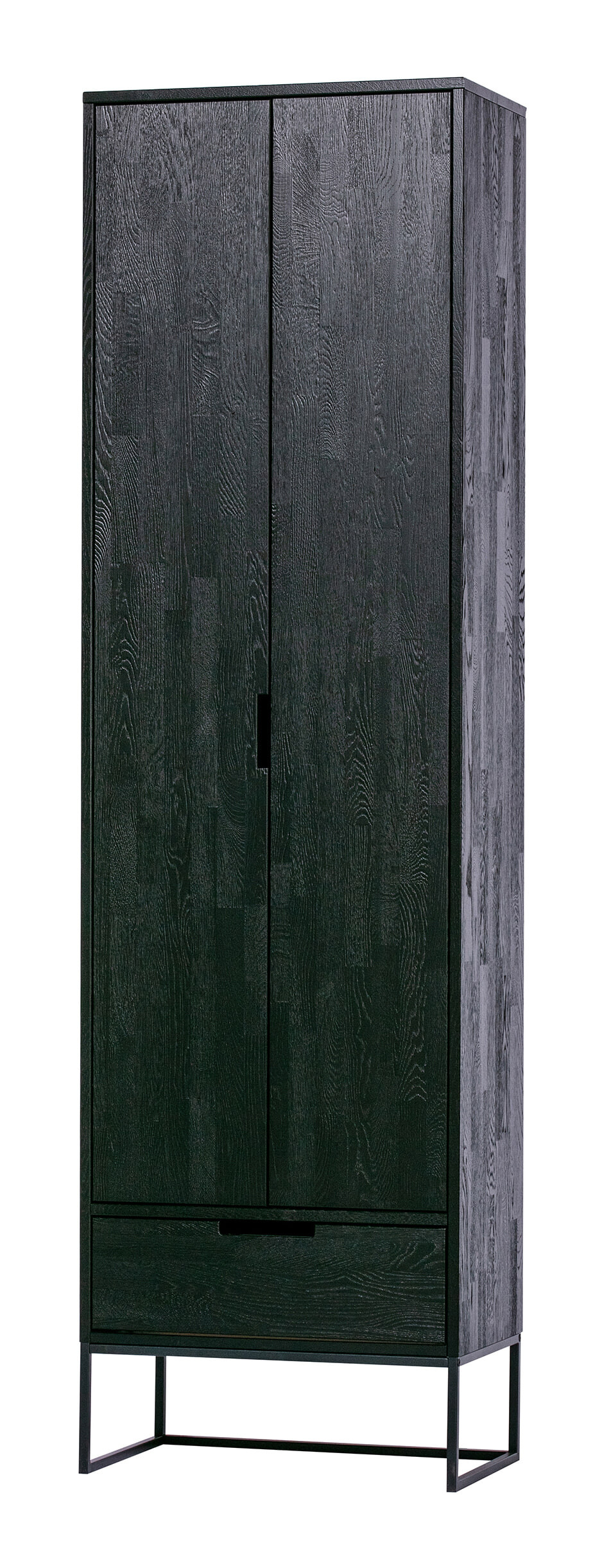 WOOOD Opbergkast 'Silas' 210 x 60cm, kleur Zwart