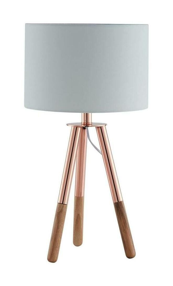 Artistiq Tafellamp 'Renee' 55cm, kleur Wit/Koper