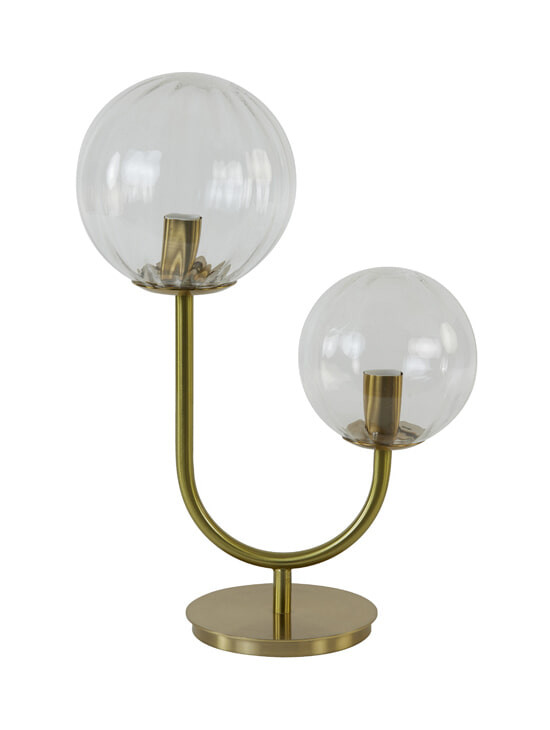 Light & Living Tafellamp 'Magdala' 2-Lamps, kleur Transparant