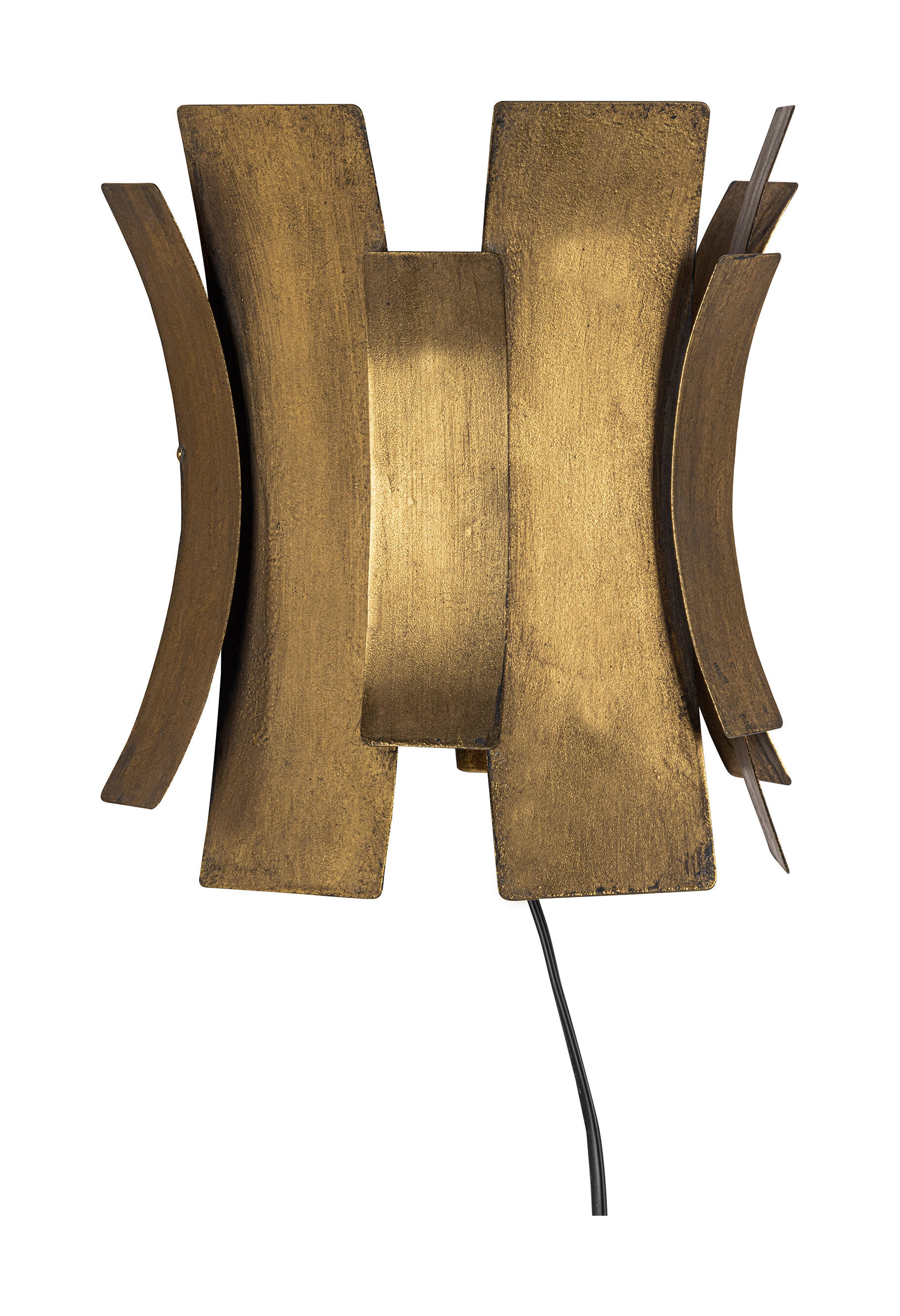 BePureHome Wandlamp 'Course' kleur Antique Brass