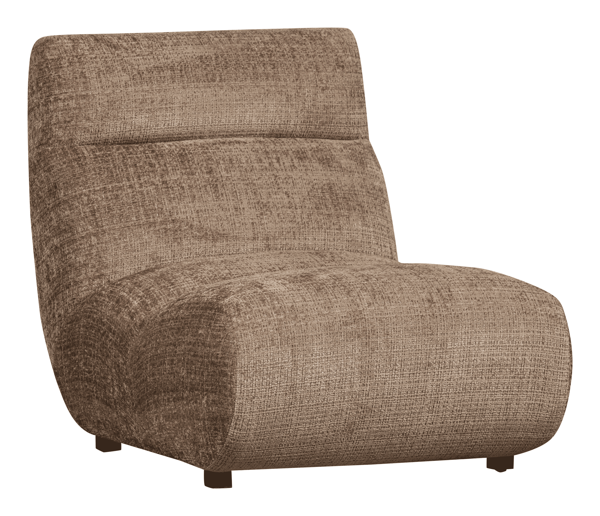 BePureHome Fauteuil 'Observe' Chenille, kleur Clay