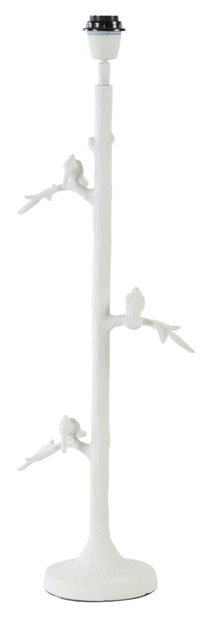 Light & Living Tafellamp 'Branch' 66cm, kleur Mat Wit (excl. kap)