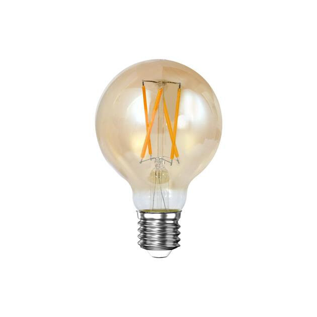LifestyleFurn Kooldraadlamp LED Bol Ø7cm, Amberkleurig, Dimbaar