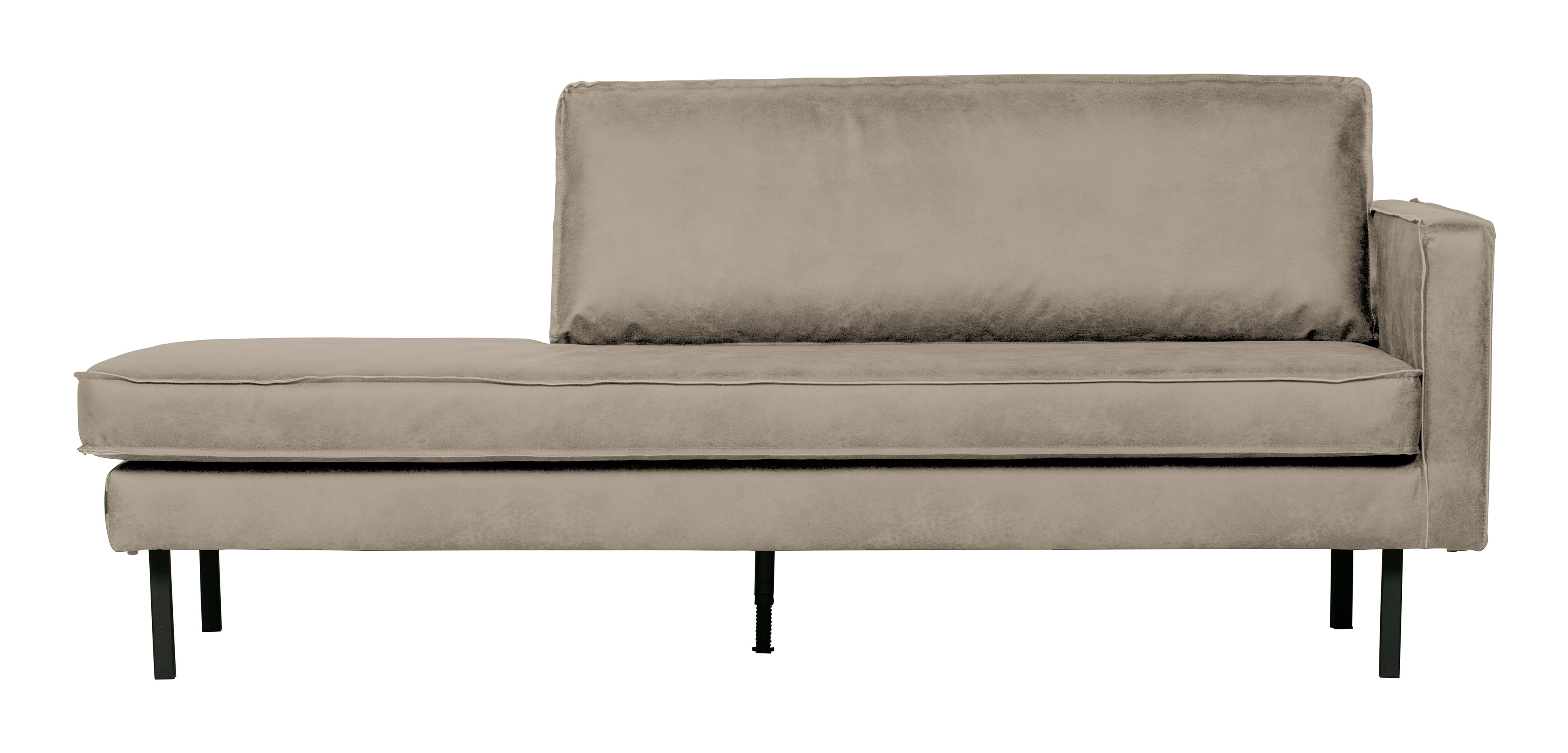 BePureHome Daybed 'Rodeo' PU, Rechts, kleur Elephant Skin