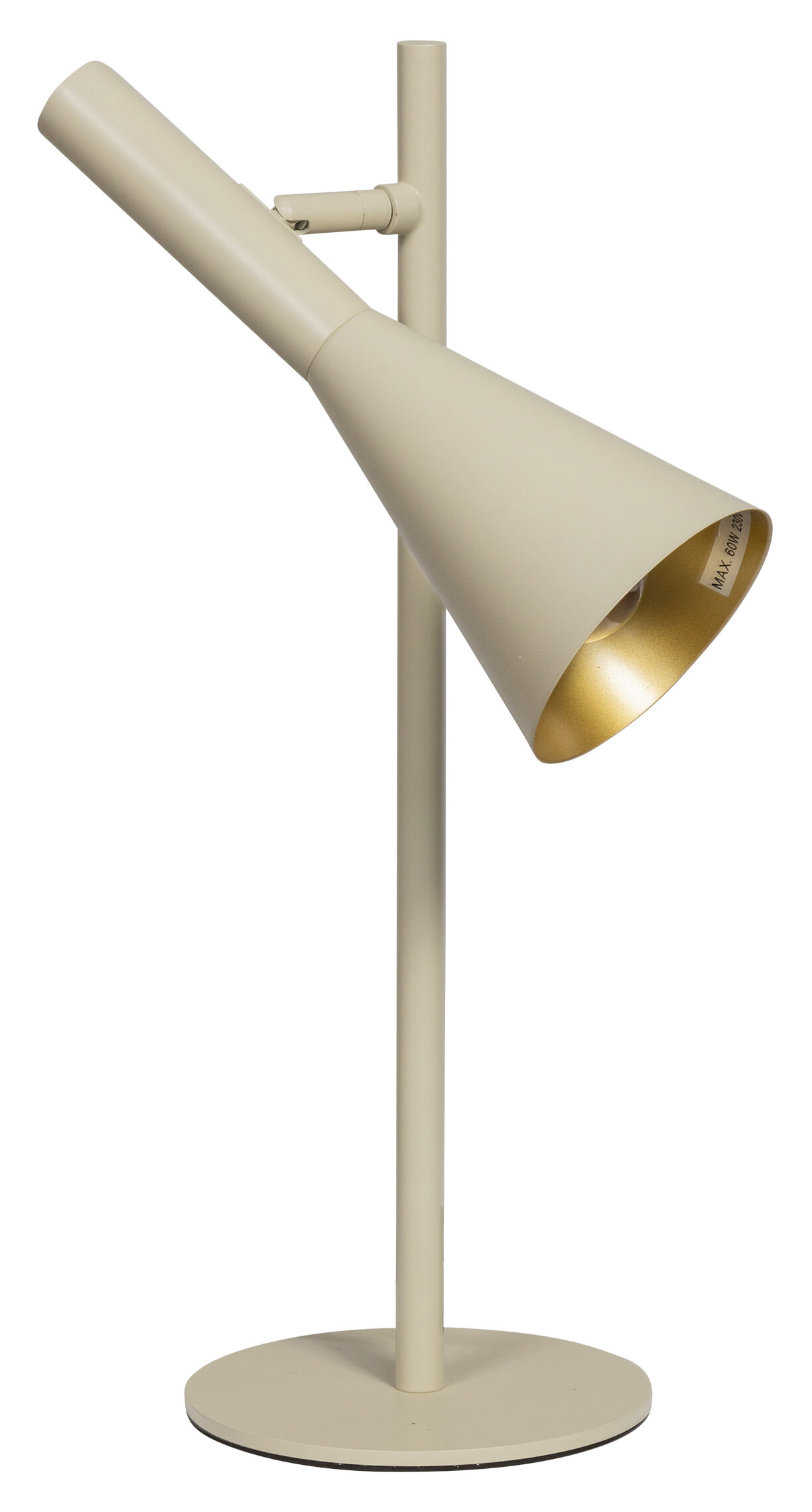 BePureHome Tafellamp 'Body' 45cm hoog, kleur Zand