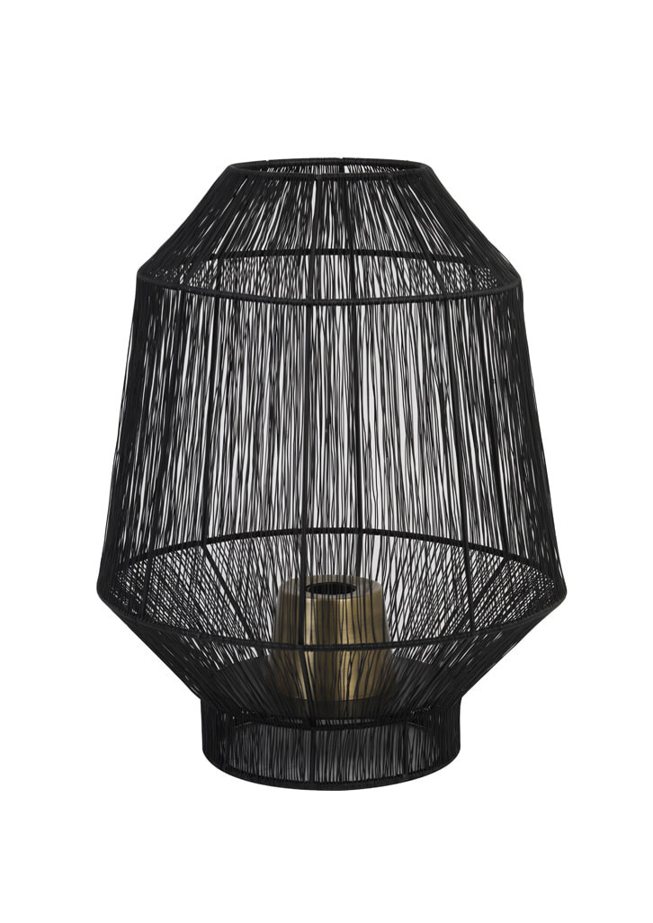 Light & Living Tafellamp 'Vitora', mat zwart