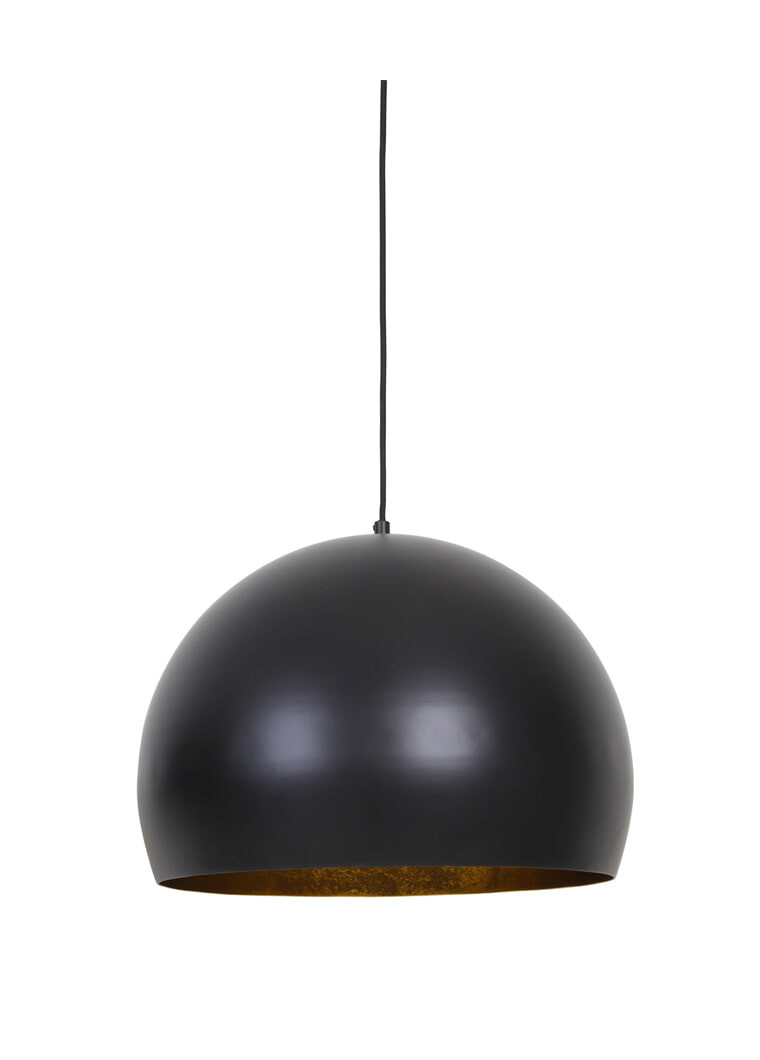 Light & Living Hanglamp 'Jaicey' 56cm, mat zwart-goud
