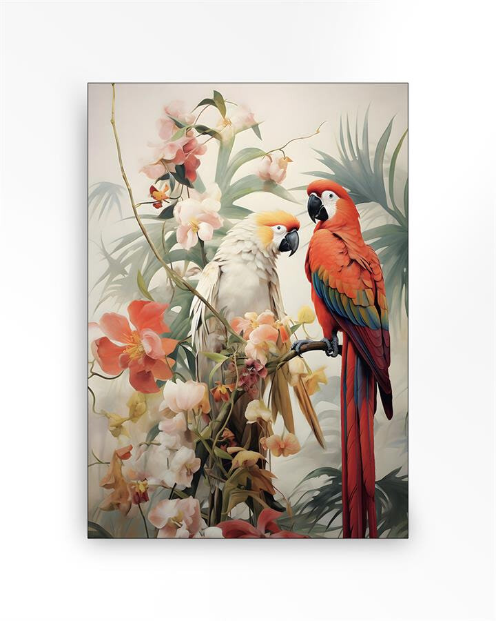 Urban Cotton Wandkleed 'Lovebirds' Medium, 110 x 145cm