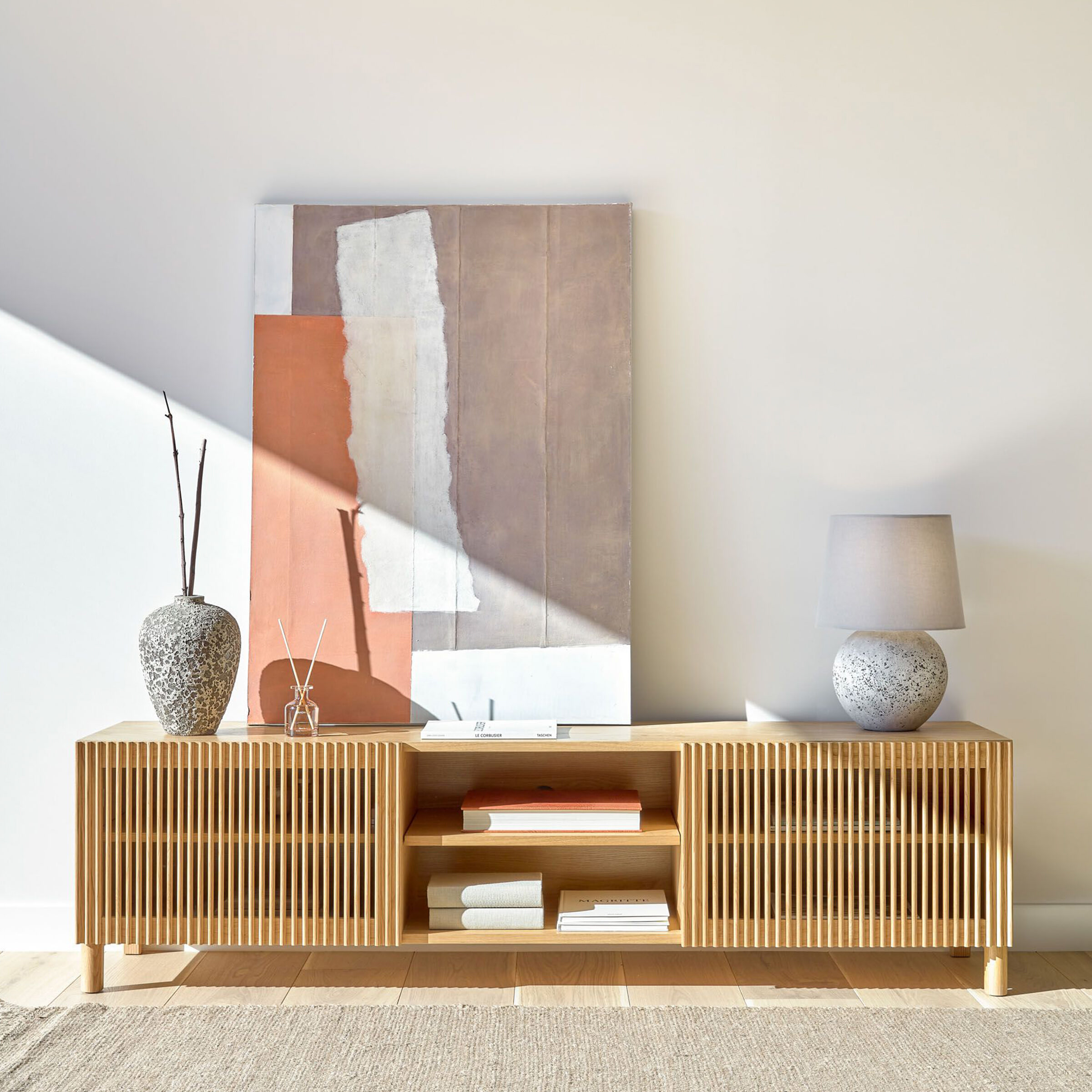 Kave Home TV-meubel 'Beyla' Eiken, 180cm
