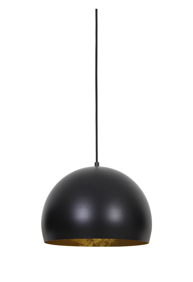 Light & Living Hanglamp 'Jaicey' 33cm, mat zwart-goud