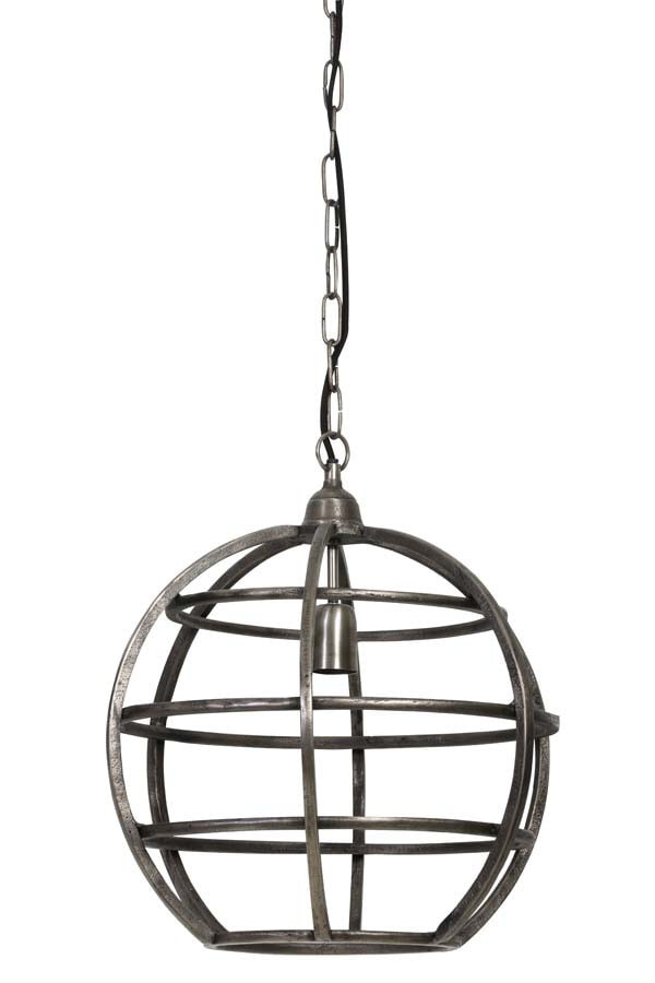 Light & Living Hanglamp 'Suzy' 40cm, draad donker ruw nikkel