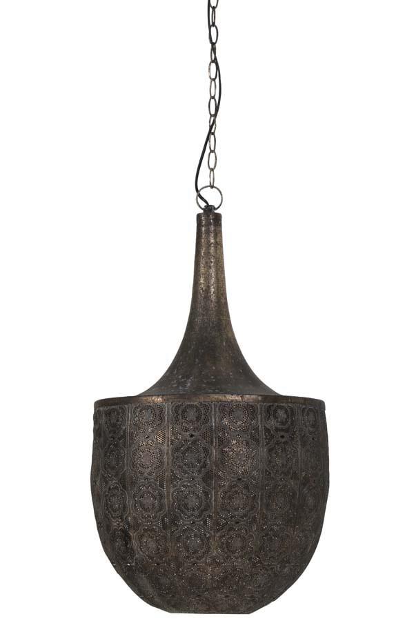 Light & Living Hanglamp 'Tanya' 41cm, bruin goud