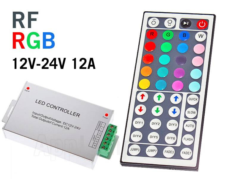 RGB RF Controller met Afstandsbediening | 12-24 Volt 12 Ampère