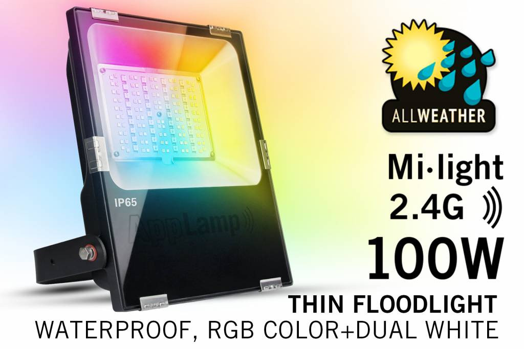 Mi·Light Mi·light 100W RGBWW Kleur+Dual Wit schijnwerper