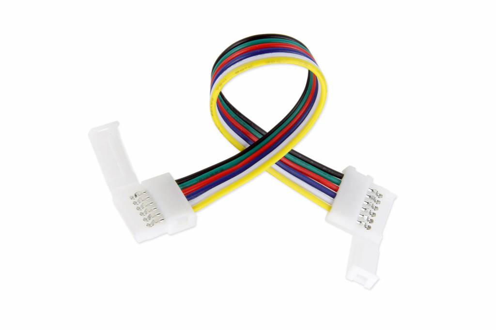 Flexibele Connector| 6 Contacten voor 12mm RGBWW / RGB CCT Led Strips