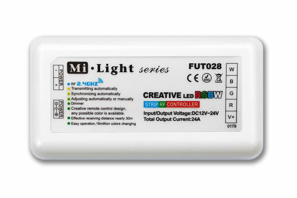 Mi·Light RGBW Milight RF Controller | 12-24 Volt 4x6 Ampère