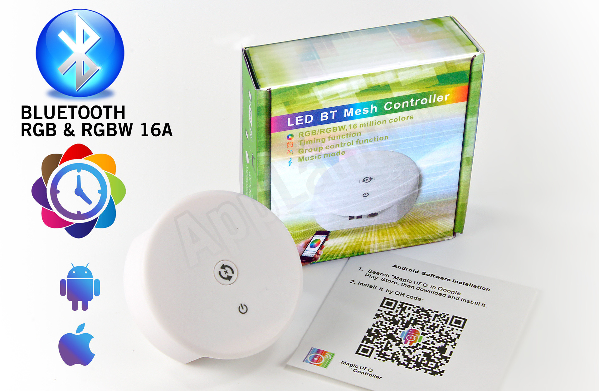 LED Magical RGB & RGBW Bluetooth Controller | 12-24 Volt 4x4 Ampère