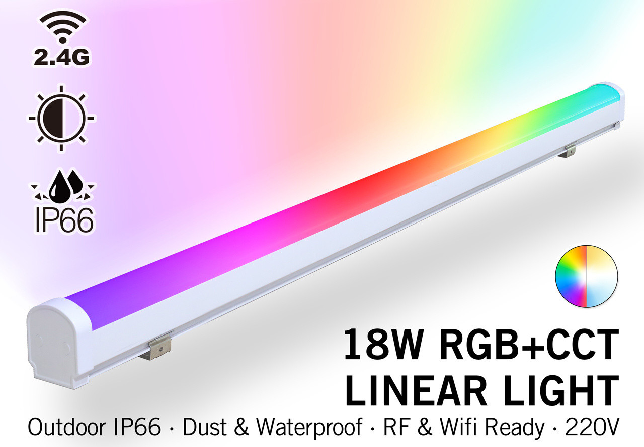 Mi·Light Waterdichte RGB+Dual Wit Lichtbalk | 18W 230V 100CM