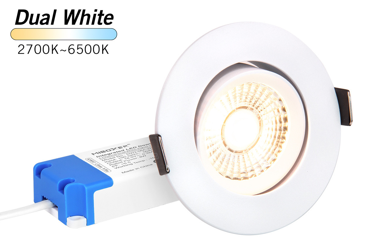 Mi·Light Mi-Light 6Watt RF Dual White LED 2.4G kantelbare Inbouwspot