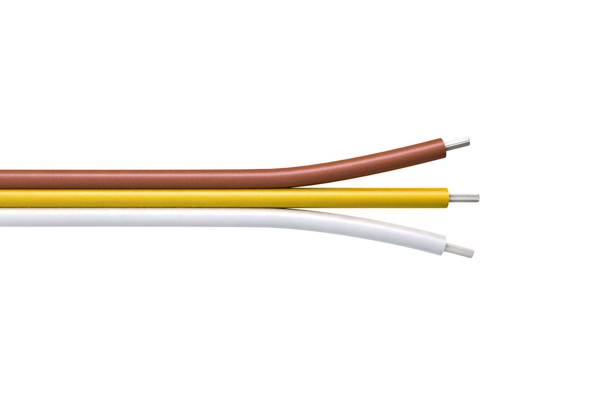 3-aderige Platte kabel 3x0,3mm voor dual white led strips