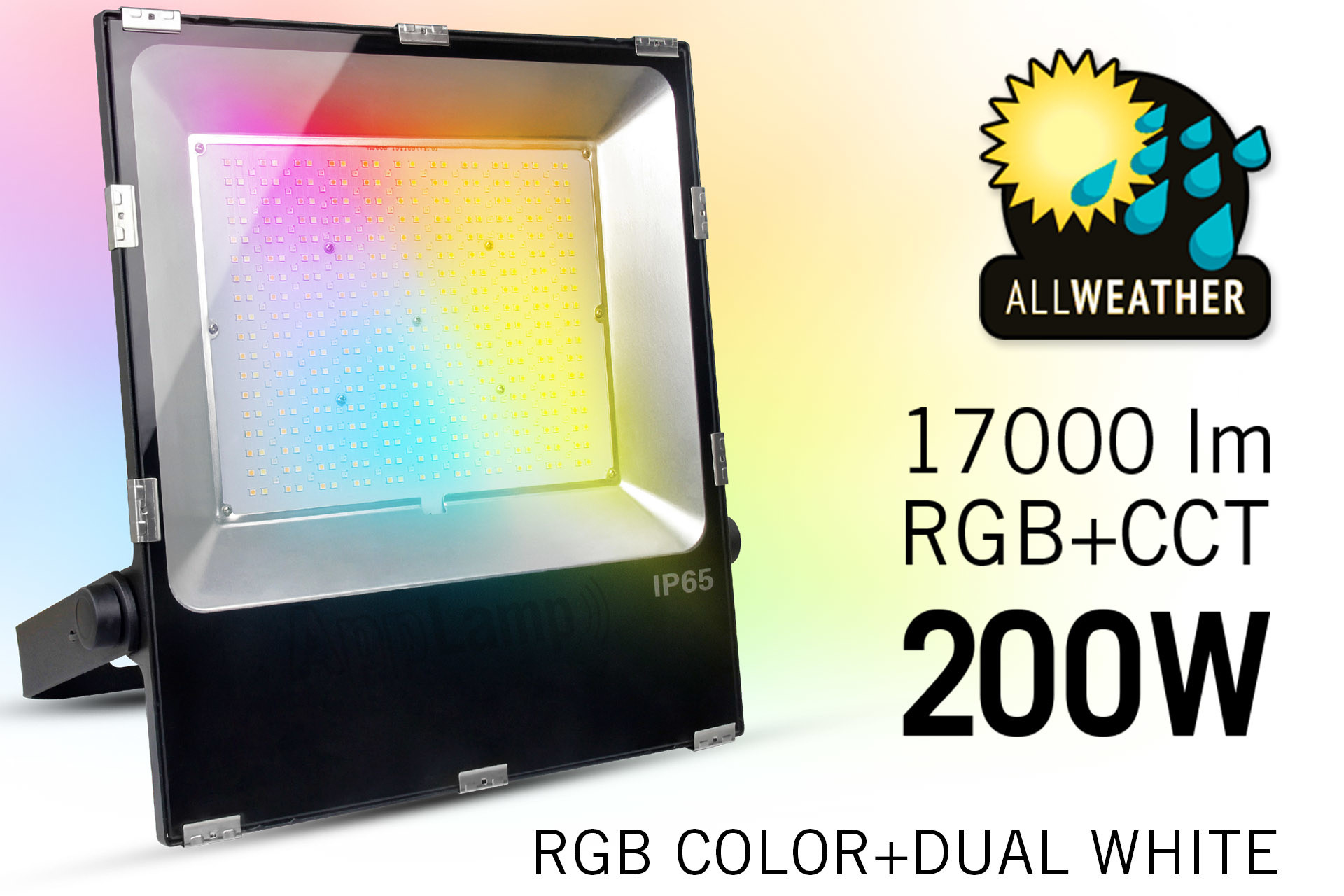 Mi·Light Mi-Light 200W RGBWW Kleur+Dual Wit schijnwerper