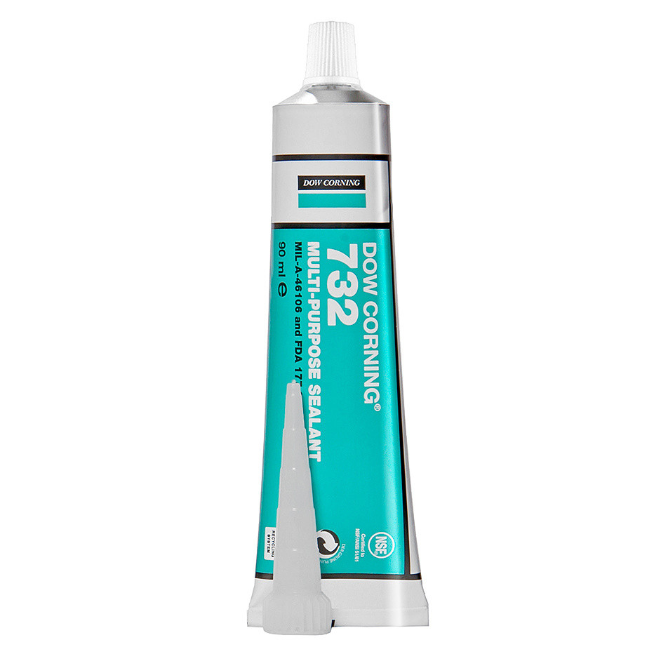 DOW CORNING 90 ml tube DOW CORNING 732 transp. Siliconenlijm voor LED strips