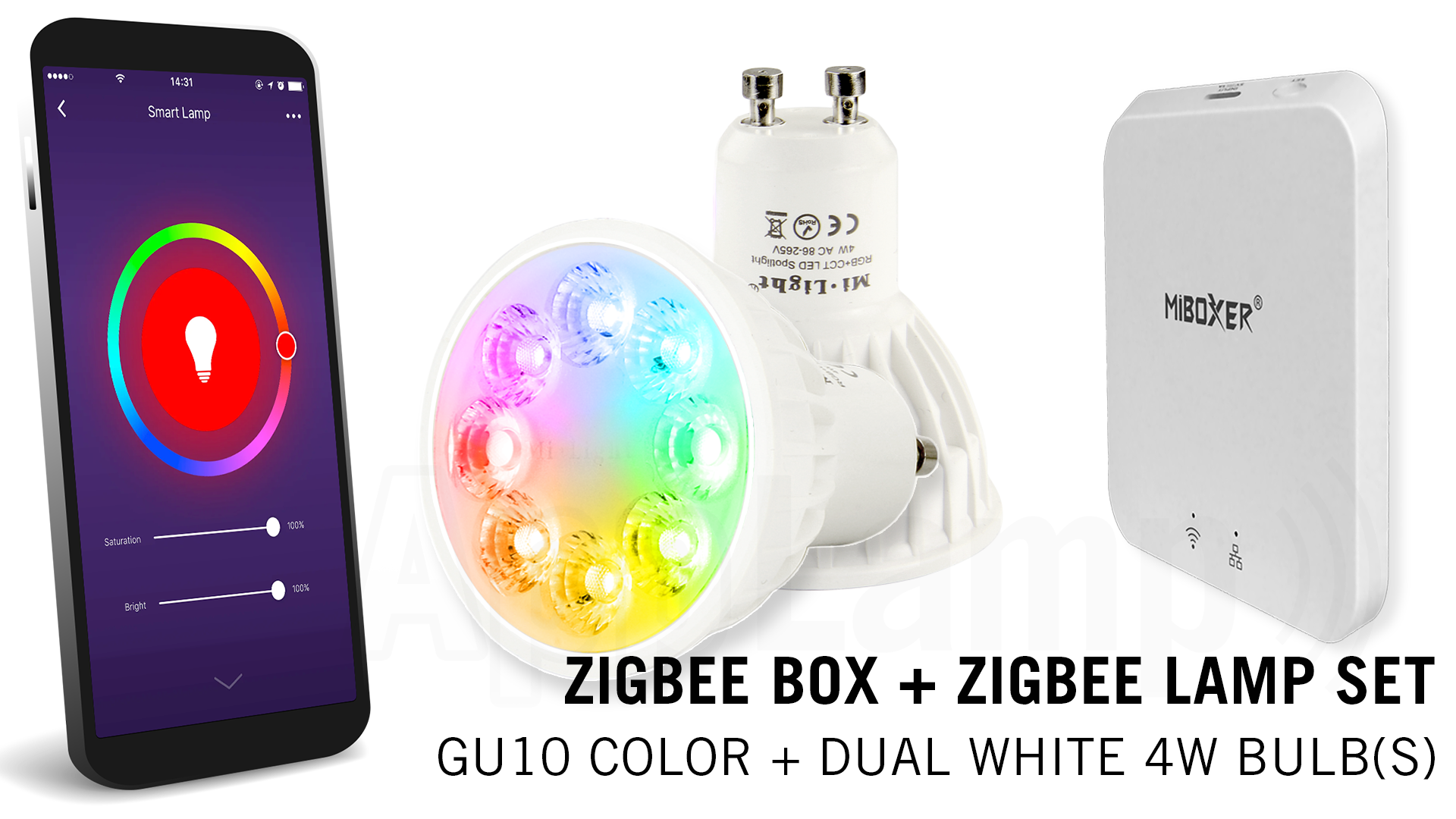 Mi·Light MiBoxer GU10 LED Spot Voordeelset - RGB + CCT 4W Zigbee 3.0