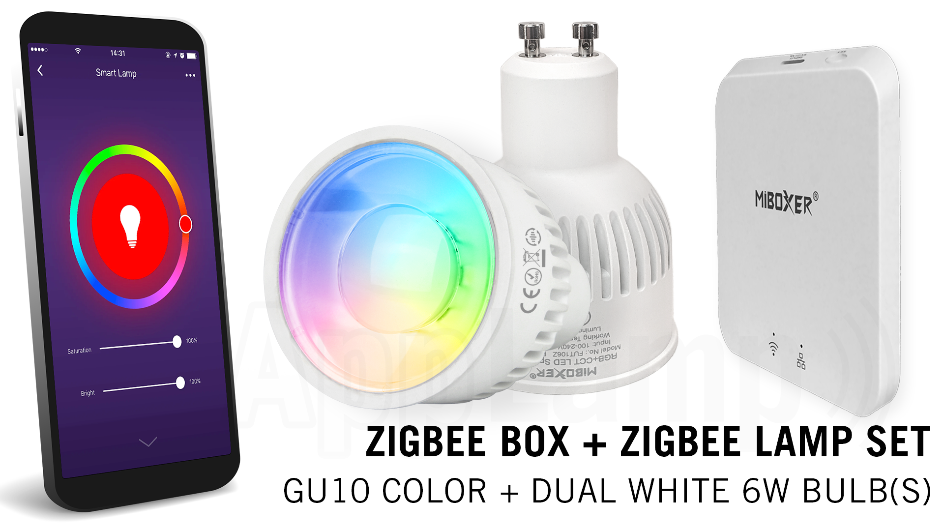 Mi·Light MiBoxer GU10 LED Spot Voordeelset - RGB + CCT 6W Zigbee 3.0