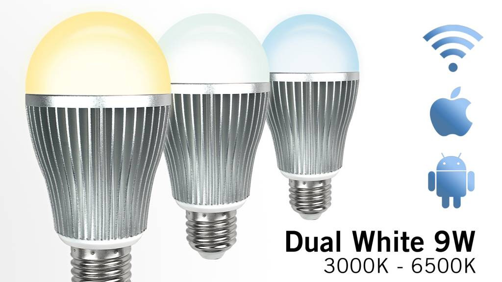 Mi·Light Mi-light 9W Dual White E27 Wifi LED Lamp