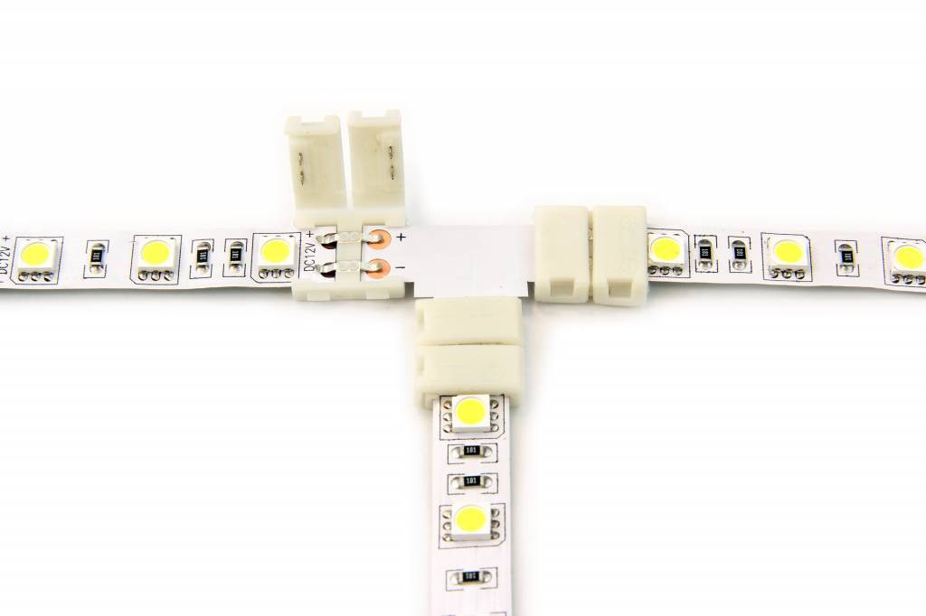 T-Connector voor Witte Led Strips | Soldeervrij