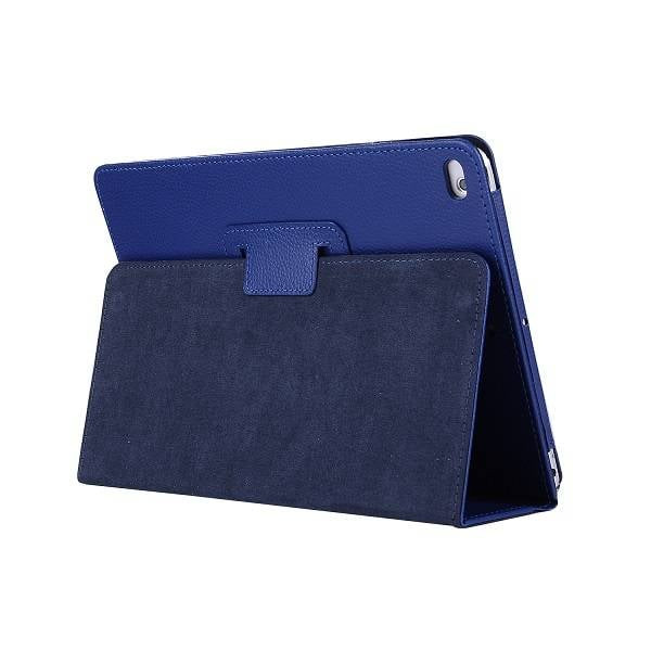 Lunso - iPad 9.7 (2017/2018) / Pro 9.7 / Air / Air 2 - Stand flip sleepcover hoes - Donkerblauw