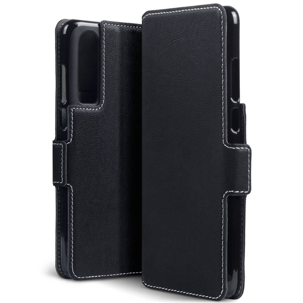 Qubits - slim wallet hoes - Huawei P30 - Zwart