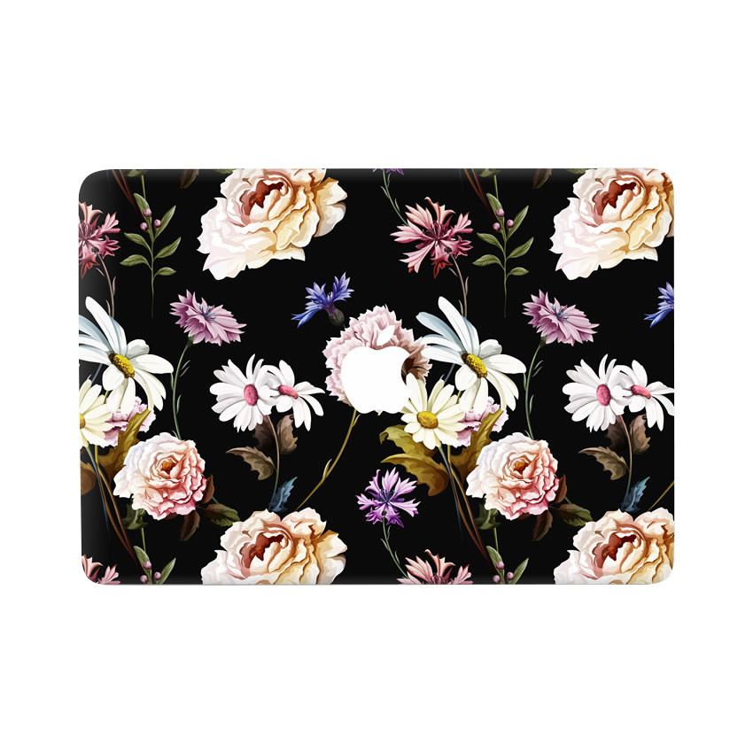 Lunso MacBook Pro 13 inch (2016-2020) vinyl sticker - Flower Bouquet