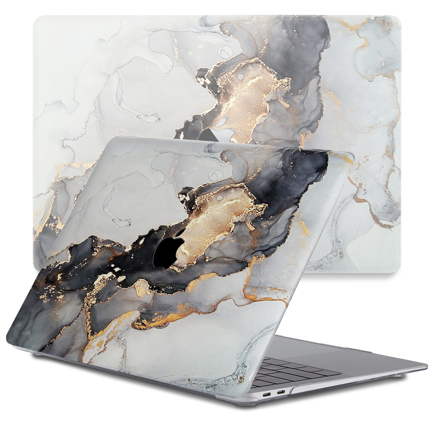 Lunso MacBook Air 13 inch M1 (2020) cover hoes - case - Marble Magnus