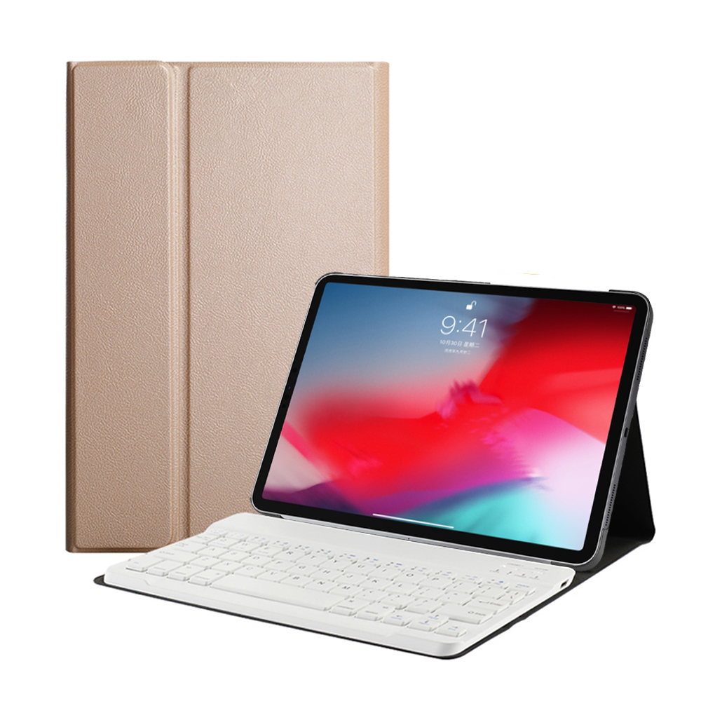 Lunso - afneembare Keyboard hoes - iPad 10.2 inch (2019/2020/2021) - Goud
