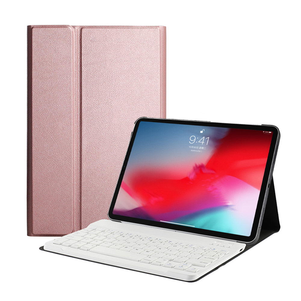 Lunso - afneembare Keyboard hoes - iPad 10.2 inch (2019/2020/2021) - Rose Goud