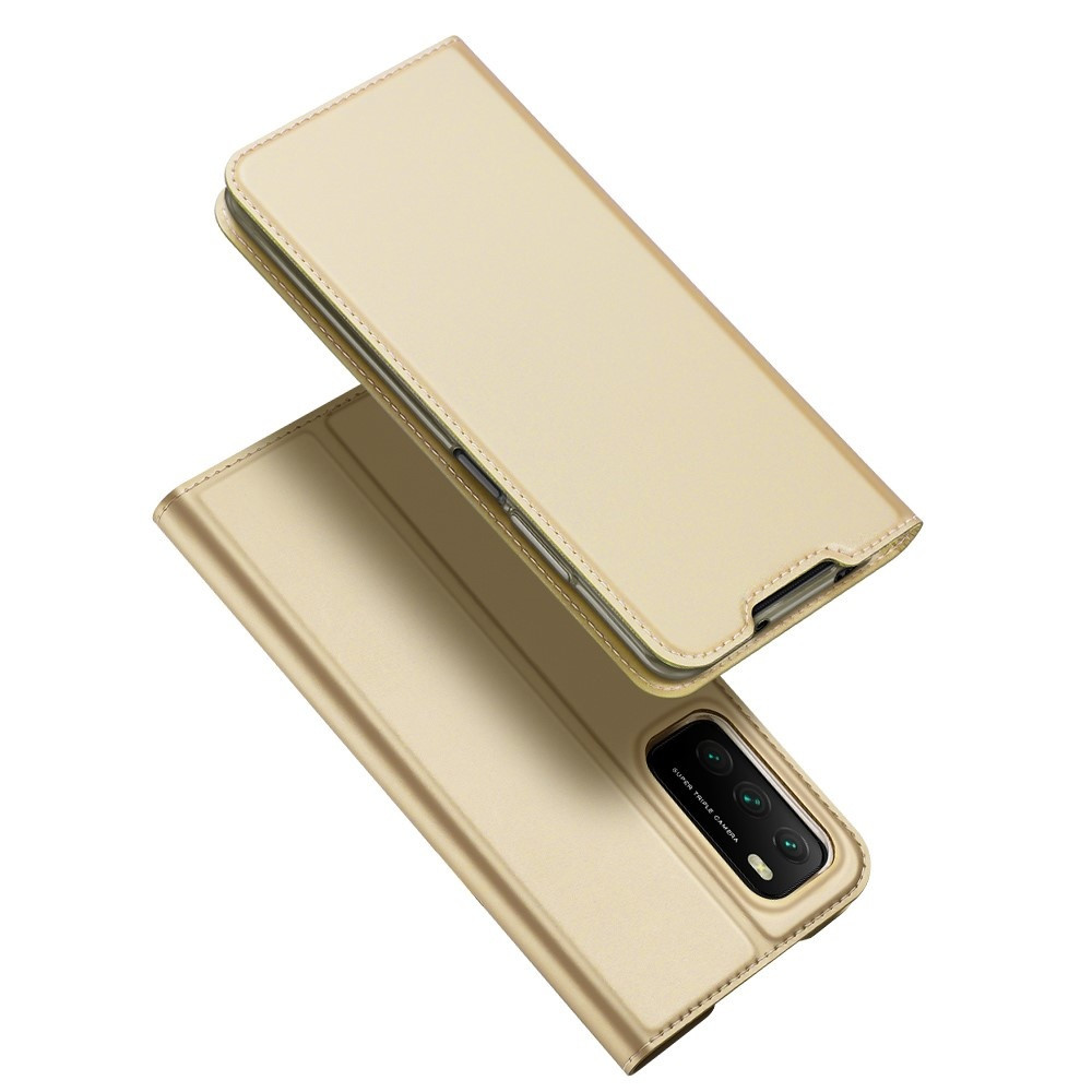 Dux Ducis - Pro Serie Slim wallet hoes - Xiaomi Poco M3 - Goud