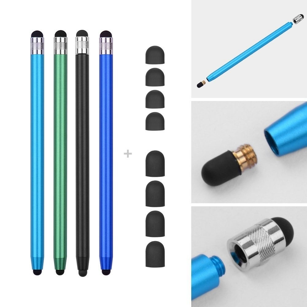 4 stuks - Stylus touchscreen pennetjes - Gemixte kleuren