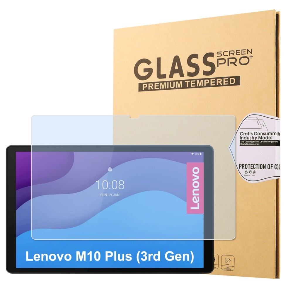 Lunso - Lenovo Tab M10 Plus Gen 3 Beschermglas (3e generatie) - Full cover Screenprotector
