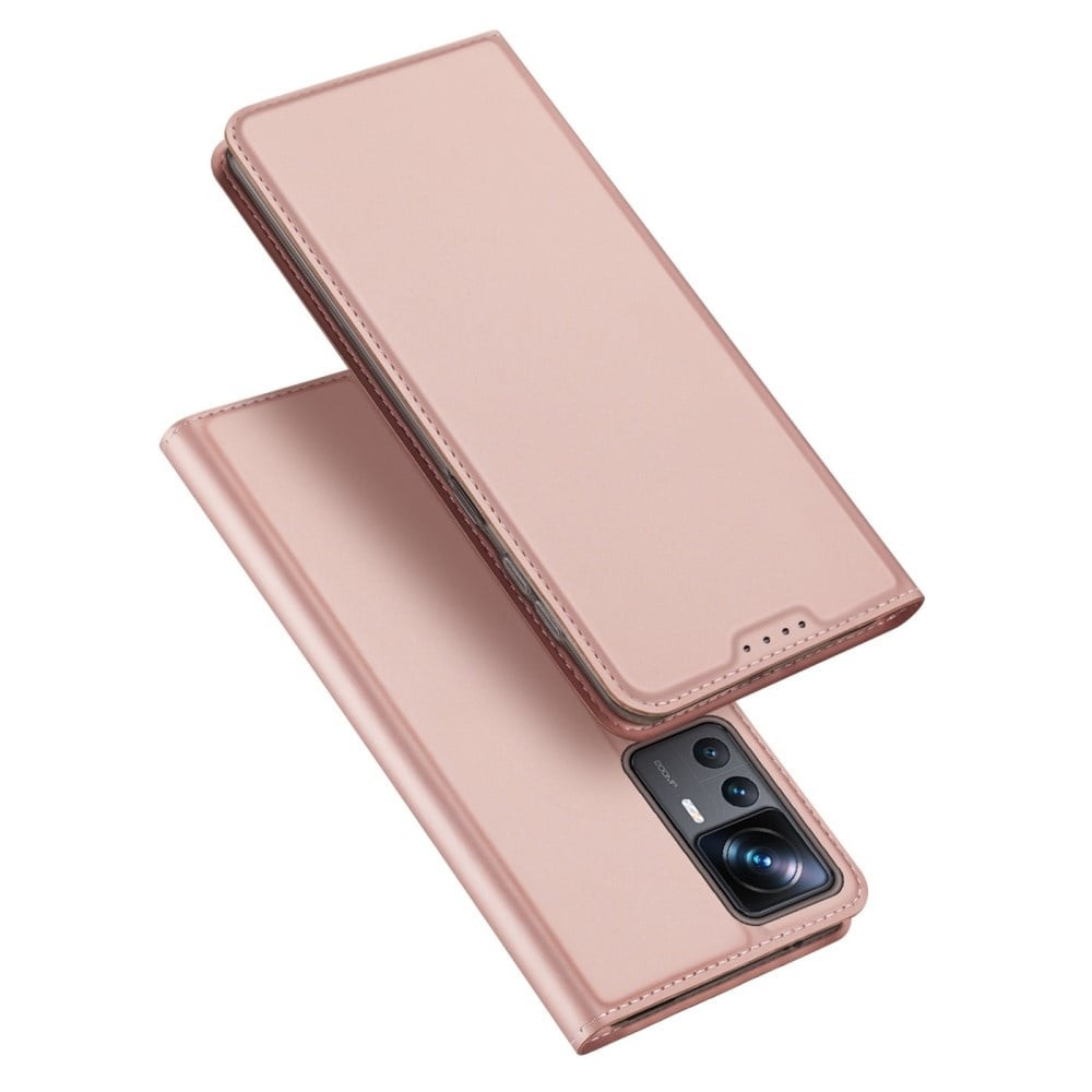 Dux Ducis - Xiaomi 12T / Xiaomi 12T Pro - Slim bookcase hoesje - Rose Goud