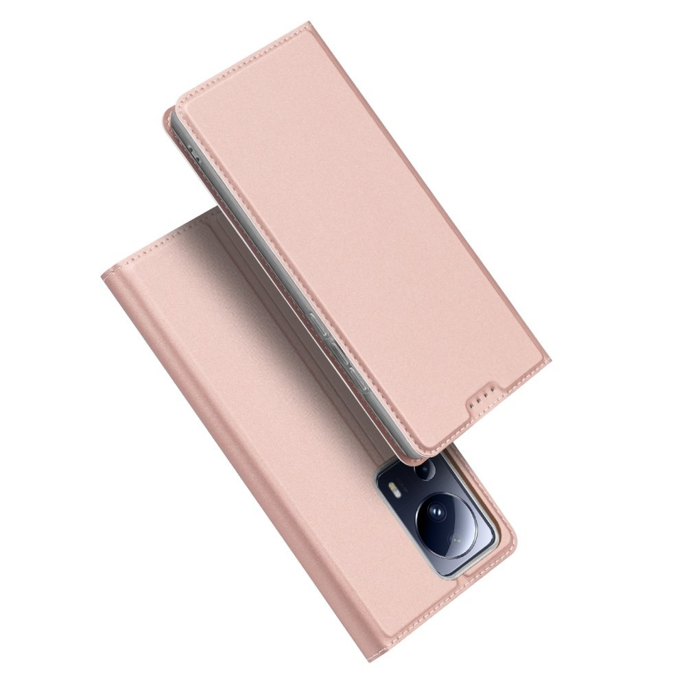 Dux Ducis - Xiaomi 13 Lite - Slim bookcase hoesje - Rose Goud
