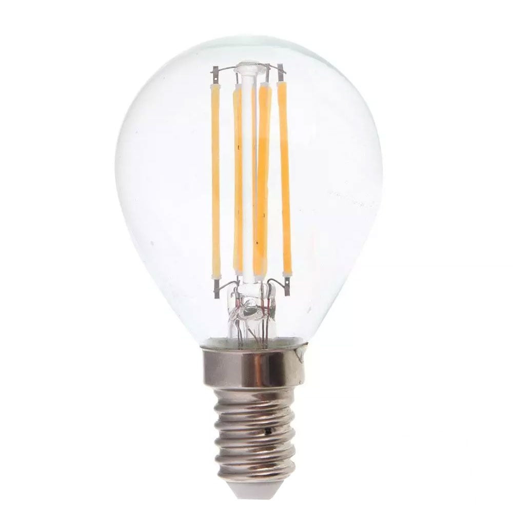 V-TAC LED Filament lamp E14 fitting 6 Watt 800lm P45 extra warm wit 2700K