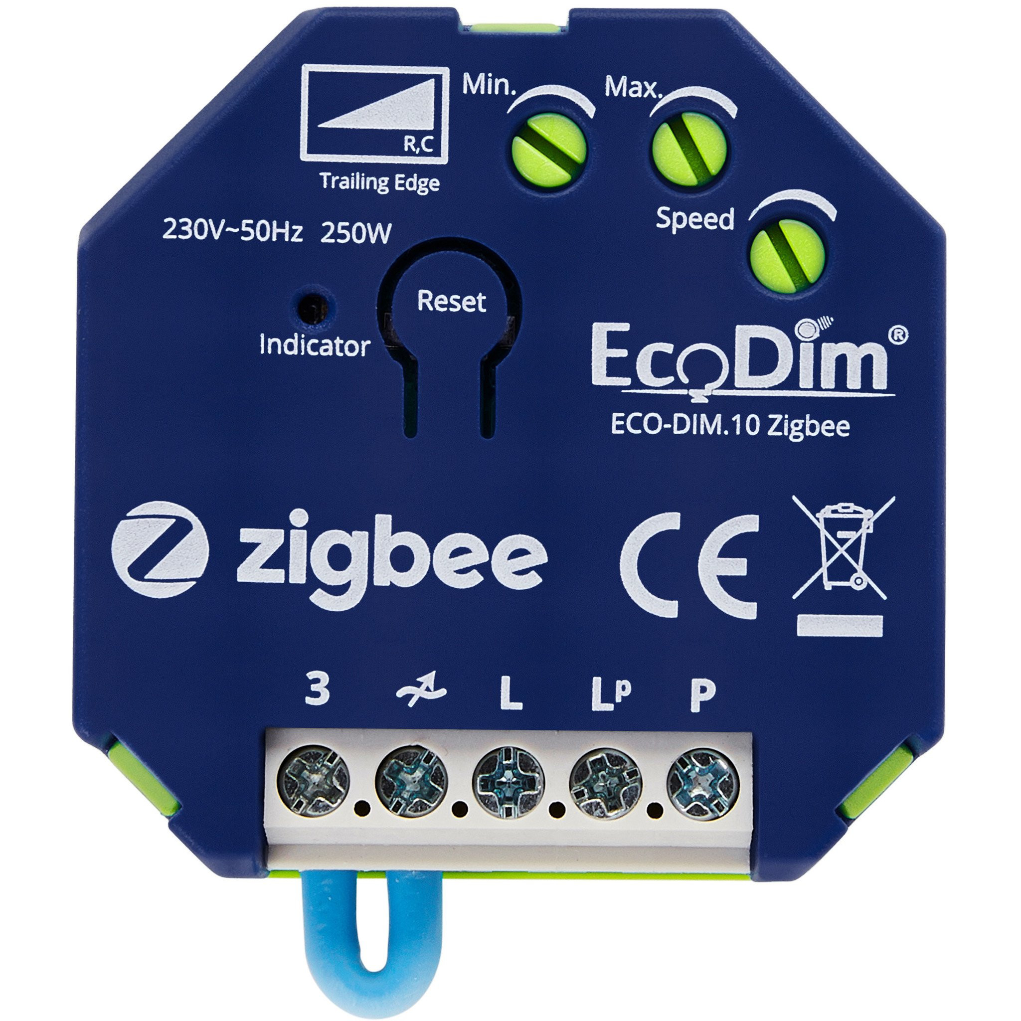 Ecodim Zigbee Inbouw Smart LED Dimmer - 0-250 Watt - Fase afsnijding - Compatibel met draadloze schakelaar - ECO-DIM.10 Zigbee