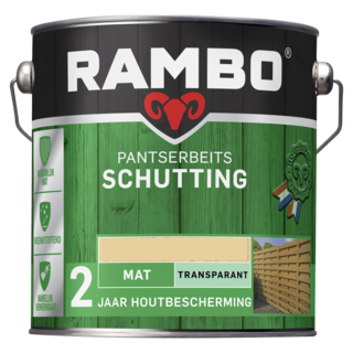 Rambo Pantserbeits Schutting Mat Transparant 2,5 liter - Blank